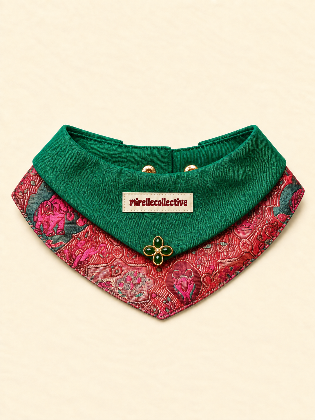 Vintage Garden Embroidered Pet Cape