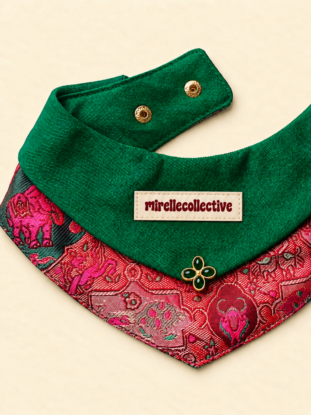 Vintage Garden Embroidered Pet Cape
